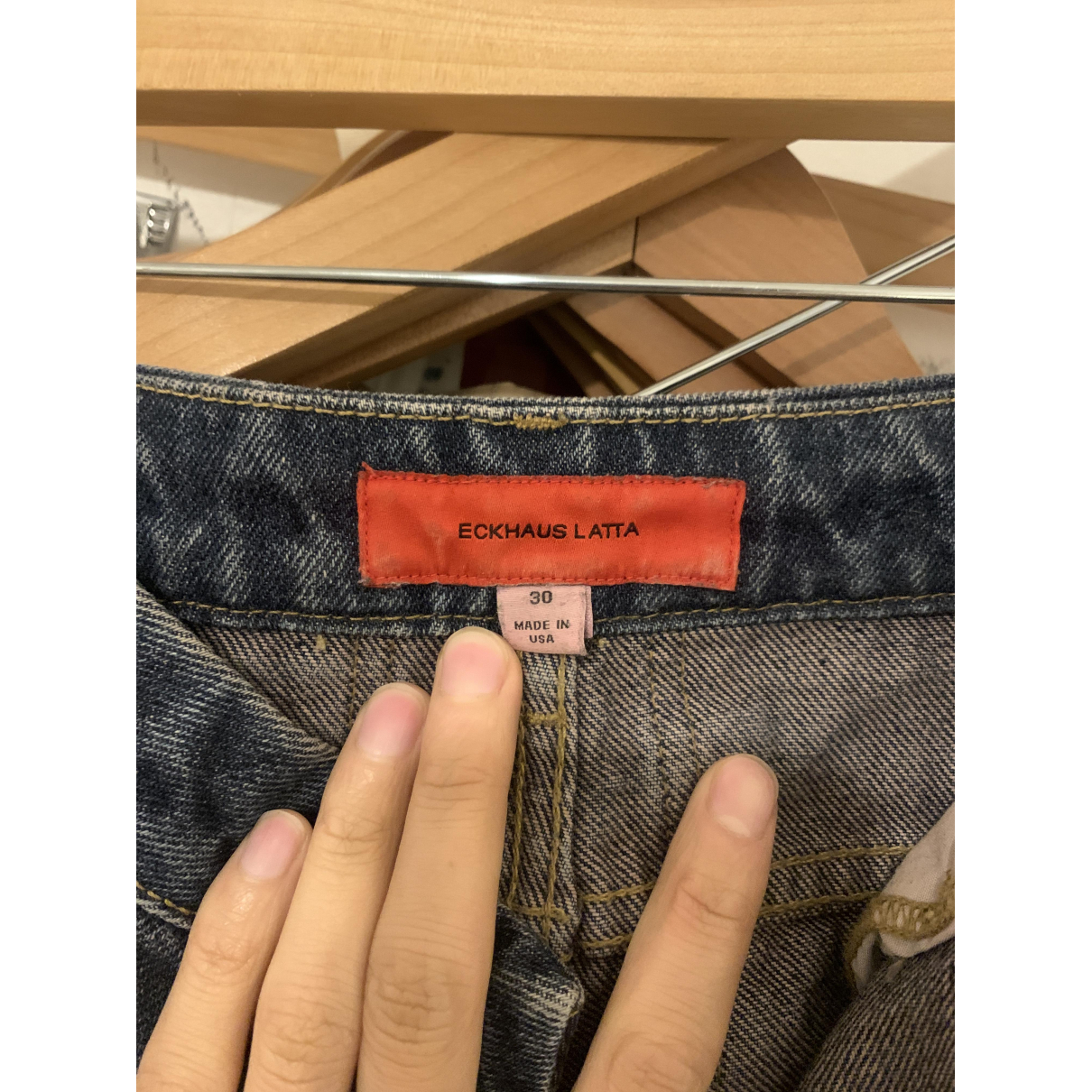 Jeans Eckhaus Latta Blue size 30 US in 